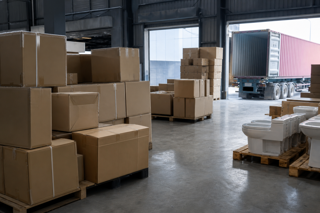 Factory warehouse and export packing