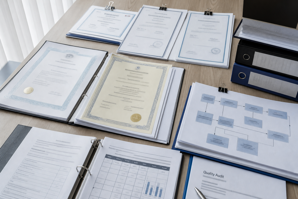 Compliance and certification review desk